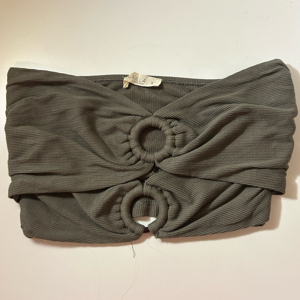 Green Cut-Out Tube Top